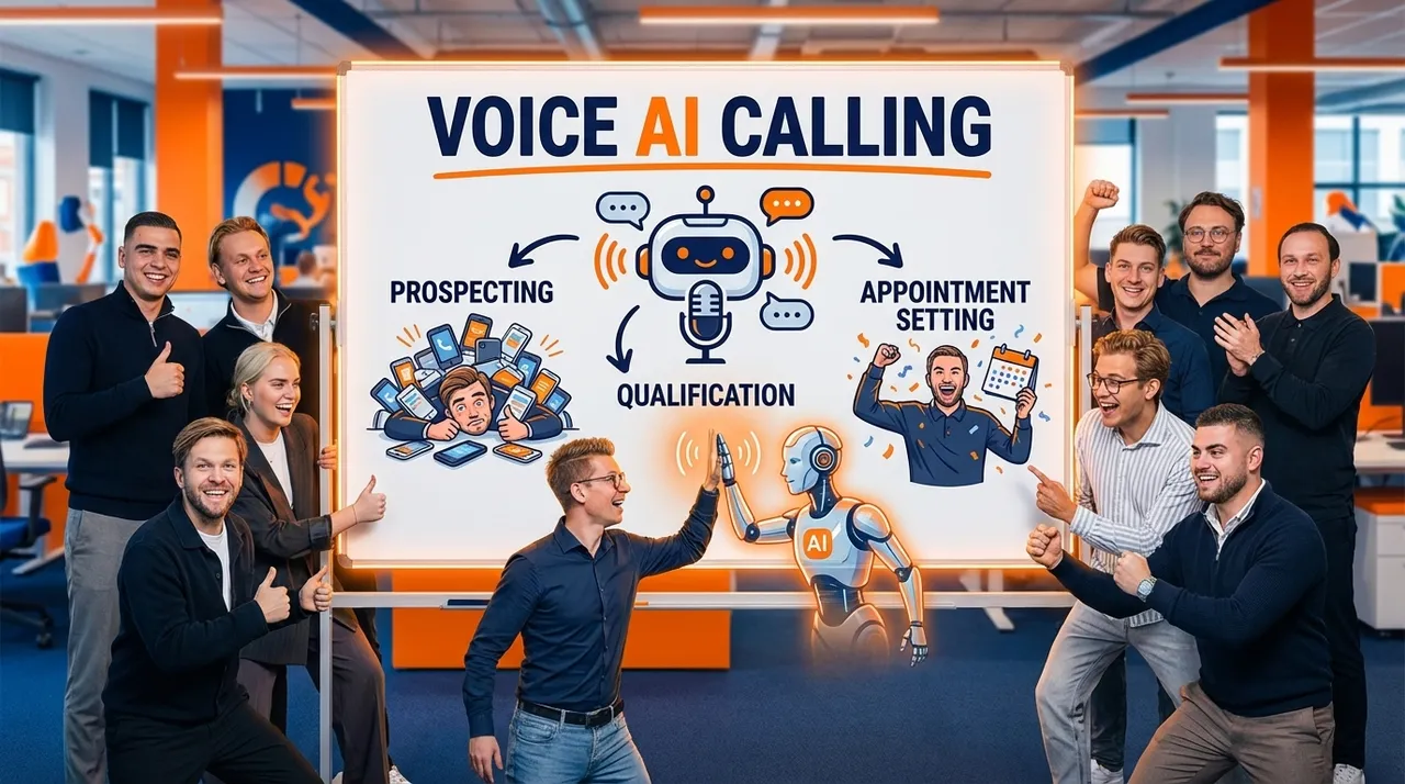 Visual representation of Voice AI Calling