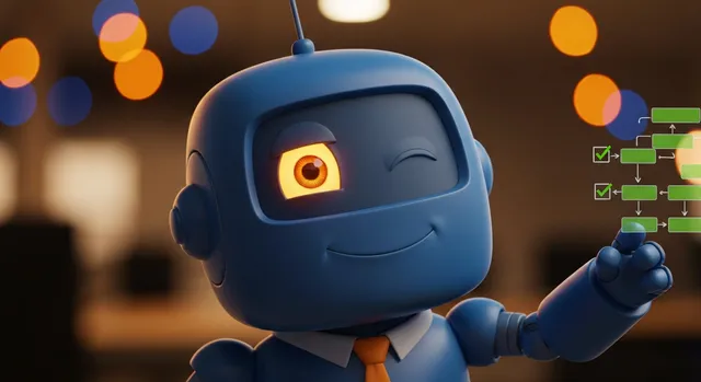 Illustration for אוטומציית זרימת עבודה AI