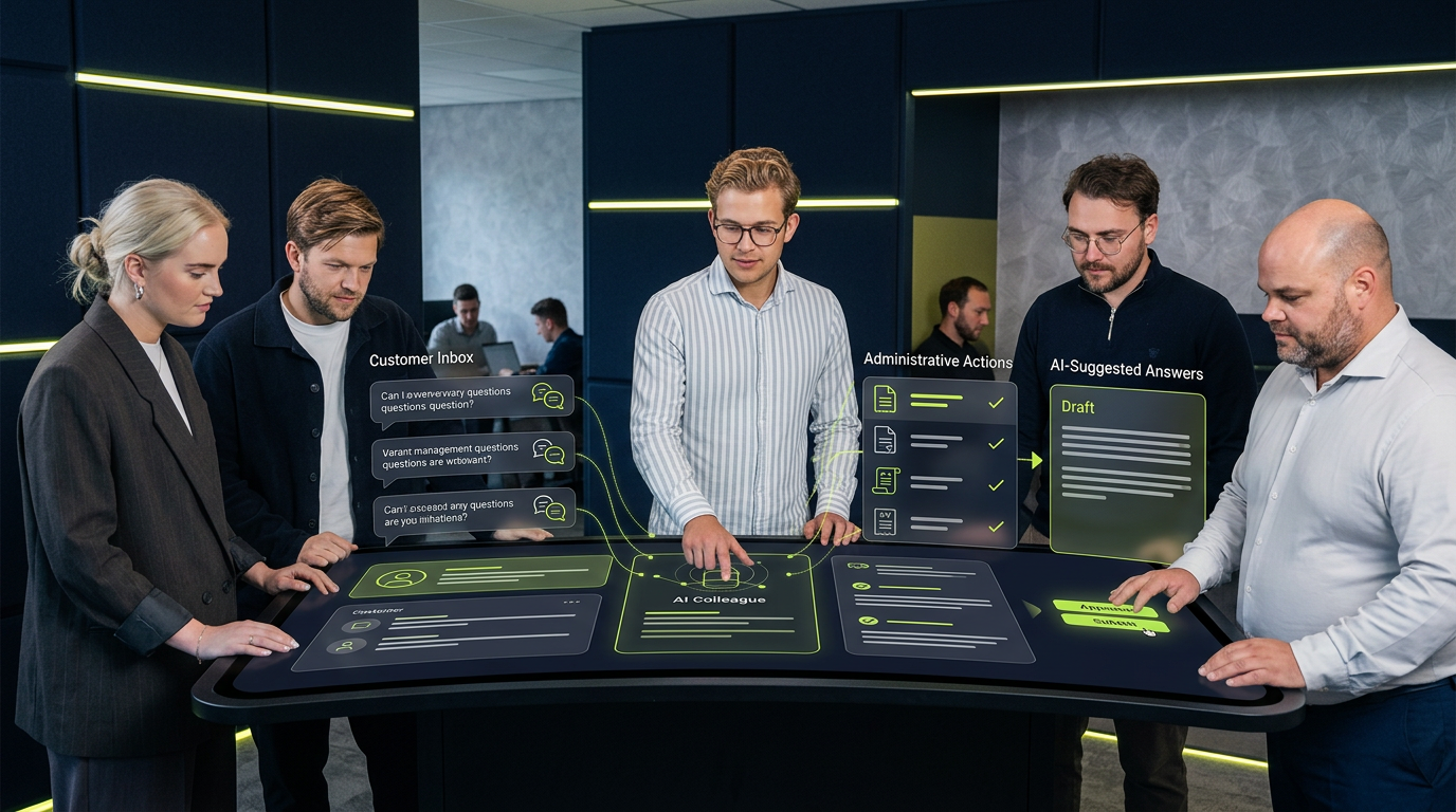 Administratie, management en backoffice met AI-collega van Match-AI